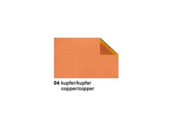 Metallfolie Ursus kupfer, aus Aluminium, 50x80cm..
