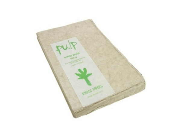 Papiermasse Khadi Pulpe 500g Baumwolle, A3