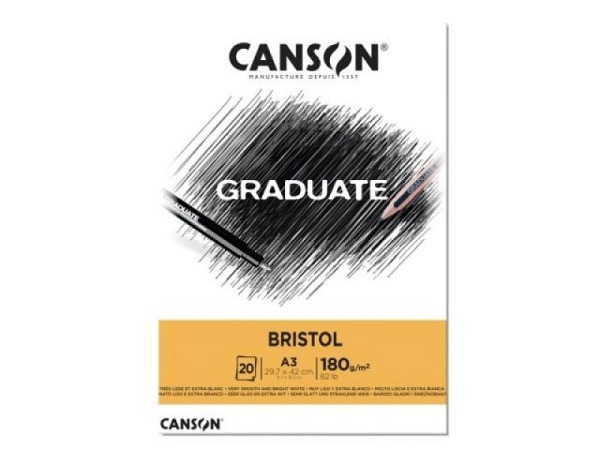 Bristolblock Canson Graduate Bristol sehr glatt ..