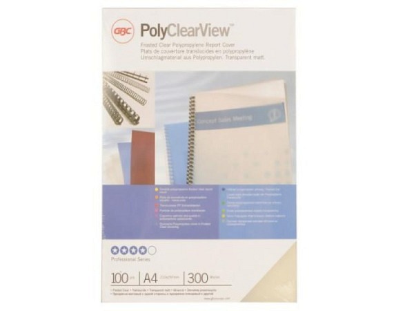 Klarsichtfolie GBC Poly Clear View transparent matt A4