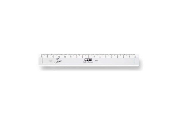 Massstab M+R Polystyrol glasklar for Lefties 16cm