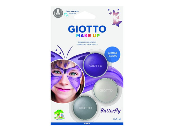 Schminkfarbe Giotto Make Up Butterfly 3er Set