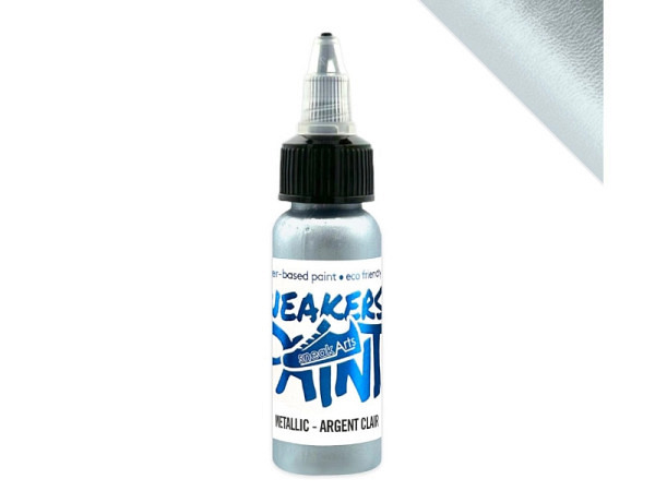 Lederfarbe SneakArts 30ml Metallic silber