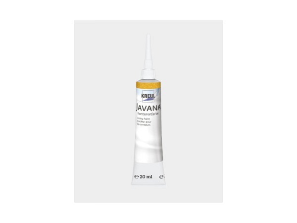 Seidenmalfarbe Kreul Javana Kont. Farbe Tube 20ml perlglanz gold