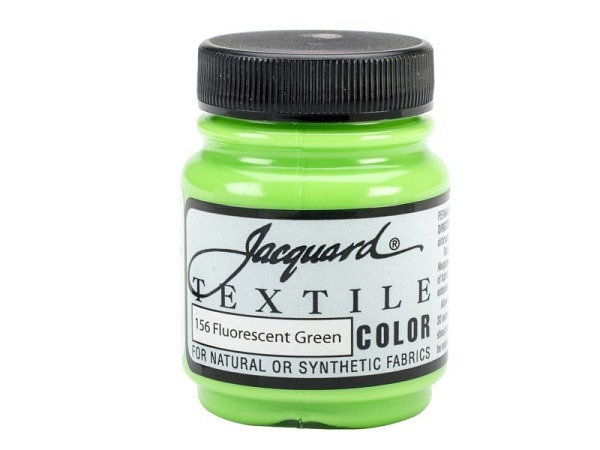 Stoffmalfarbe Jacquard Textilcolor 66ml Fluorescent Neon grün
