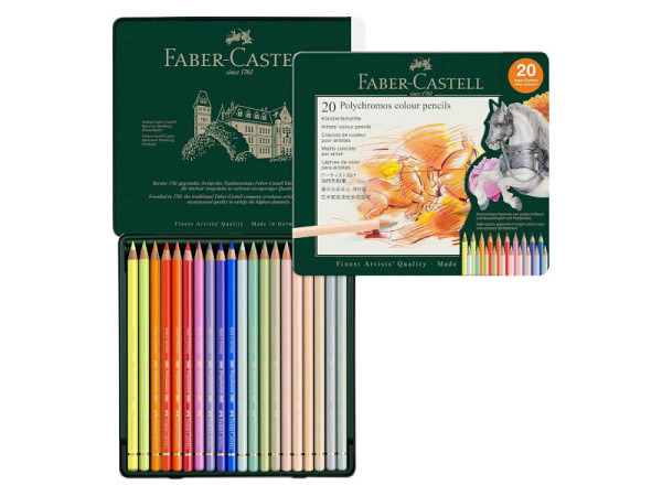 Farbstift Faber-Castell Polychromos 20er Metalletui 