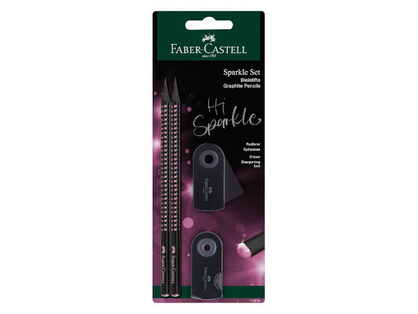 Bleistift Faber-Castell Sparkle Set Midnight rose