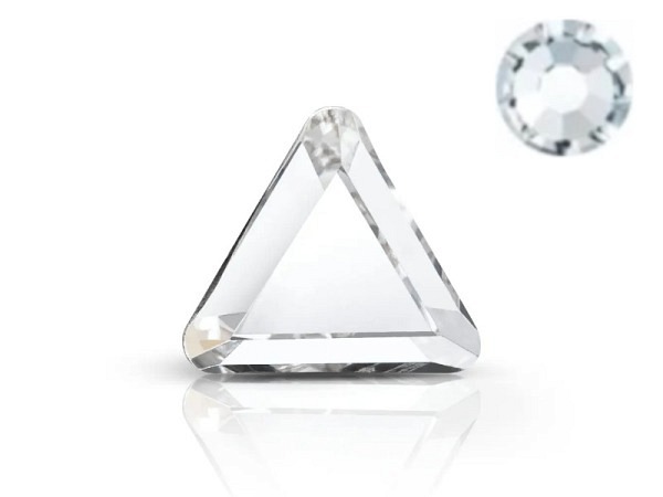 Strasssteine Preciosa Dreieck Maxima 6mm crystal 4 Stk.