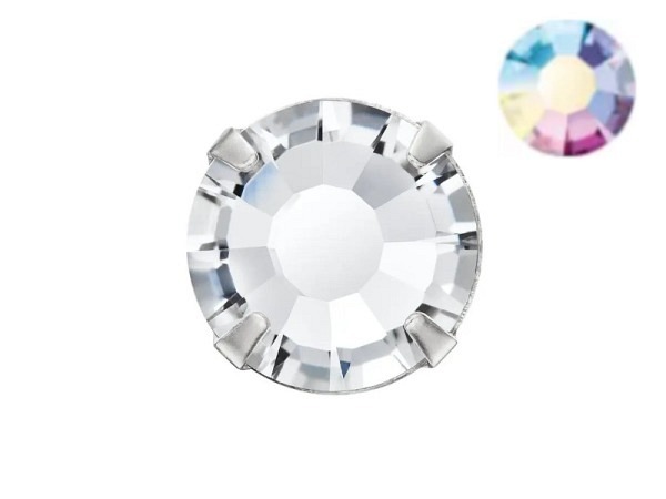 Aufnähsteine Preciosa Chaton Rose Maxima 6mm irisé 4 Stk.