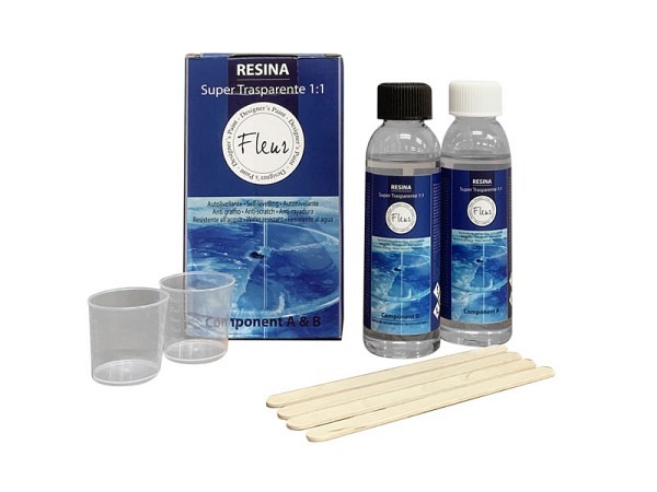 Giessmasse Fleur Resina Giessharz Super Transparent Set 240ml