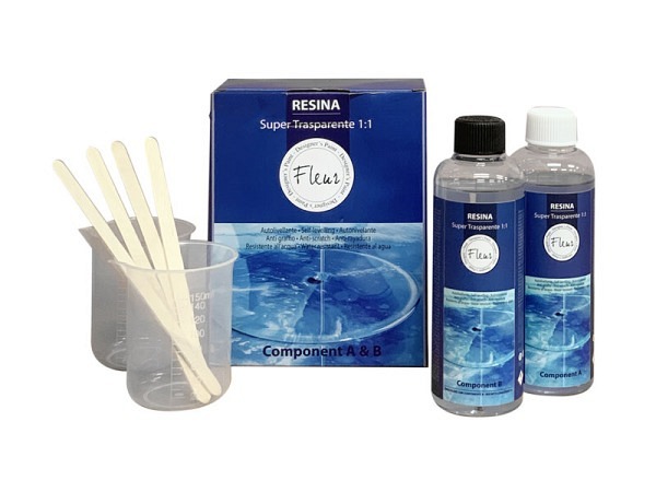 Giessmasse Fleur Resina Giessharz Super Transparent Set 480ml