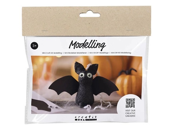 Modellierset Creativ Company Halloweendeko Fledermaus