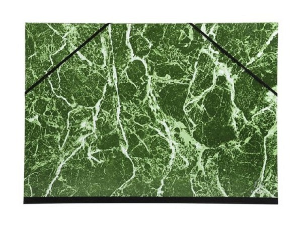 Zeichenmappe Exacompta Marmor grün-weiss 26x33cm 