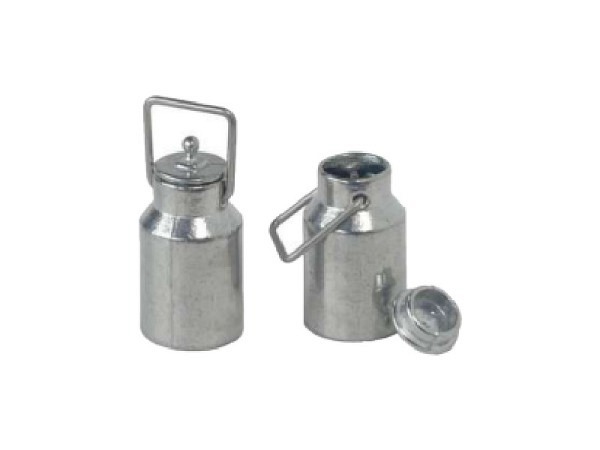 Miniatur Küche Zink-Milchkanne mit Bügel 15x25mm