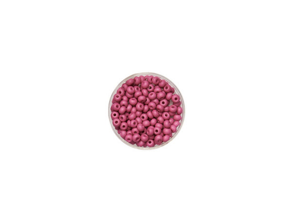 Rocailles Pracht Perlen 4,5mm fuchsia satt matt 17g