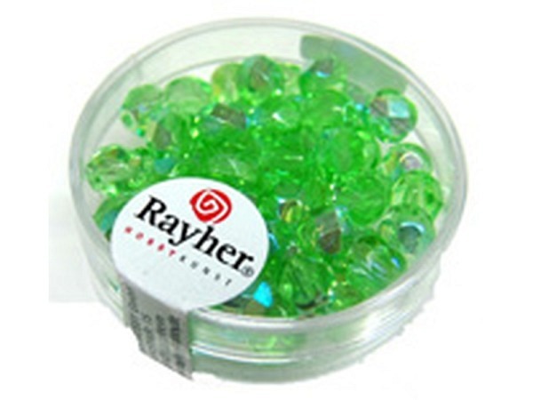 Glasperlen Rayher Schliffperle Peridot