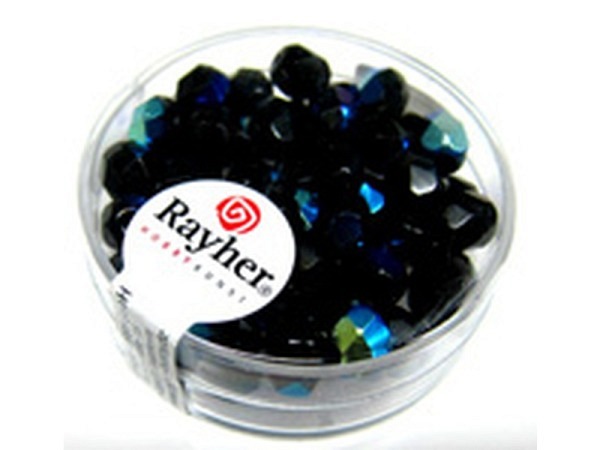 Glasperlen Rayher Schliffperle Onyx