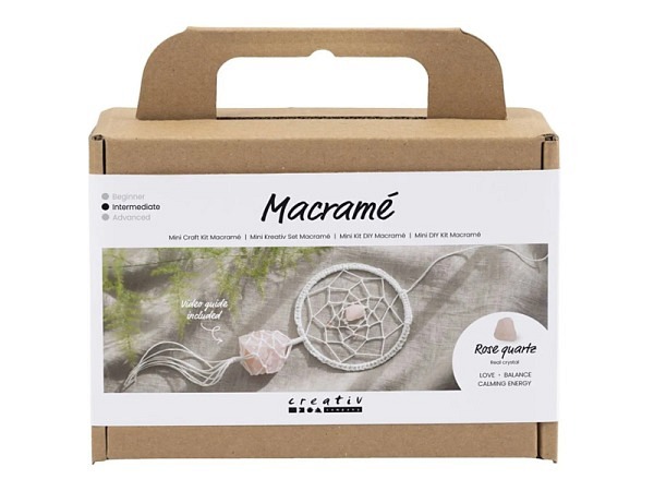 Knüpfset Creativ Company Macramé Mini Kreativ Set, Schlüsselringe