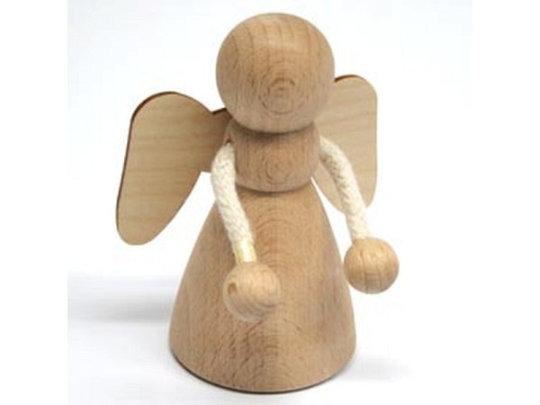 Holzfigur Ruff Engel Kegelfigur