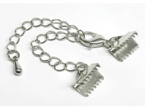 Verschlüsse Klemmverschluss 10mm platin 