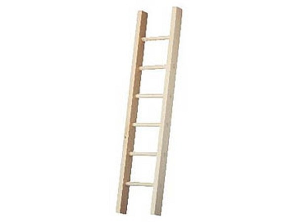 Miniatur Garten Holzleiter 15x3,5cm