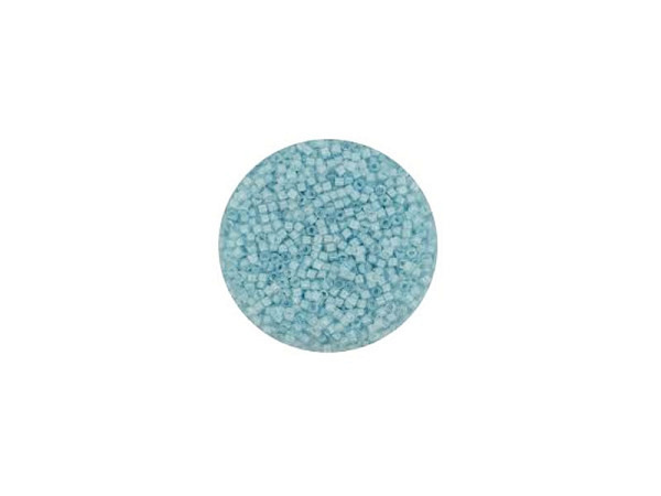 Rocailles Pracht Delica Beads 2mm aqua crystal luster