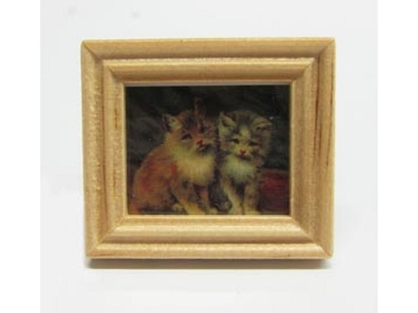 Miniatur Deko Bild gerahmt 3-3,5x4cm