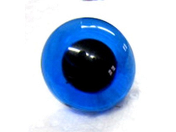 Puppenstube Gesichter Glasauge 20mm blau 4 Stk