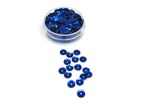 Schüsselpailletten Bottsa Schüsselpailletten 6mm metallic royalblau