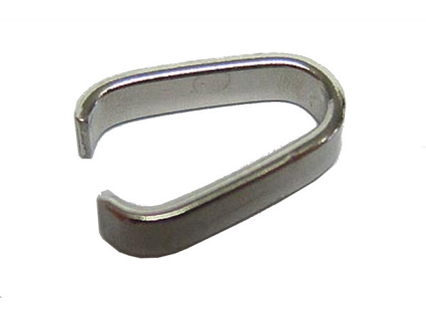 Metallringe Pracht Edelstahl-Collierschlaufe neu