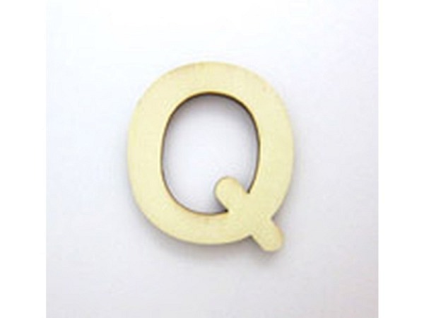 Holzbuchstabe Stafil Buchstabe Q