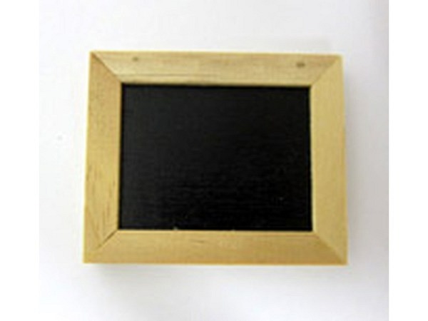 Miniatur Deko Schultafel mit Holzrahmen Grösse B50mm x H45mm