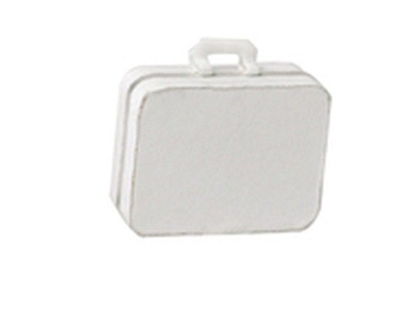 Miniatur Deko Koffer 50mm weiss