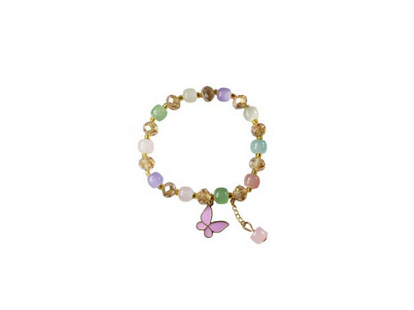 Armband Pracht Glasperlen kleiner Schmetterling