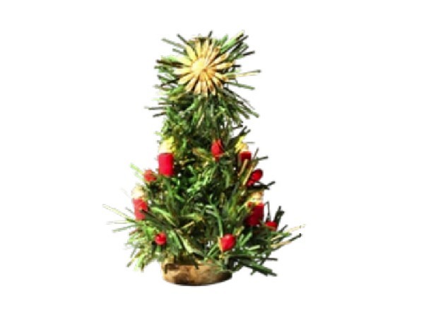 Miniatur Weihnacht Weihnachtsbaum mit 4 Birnen