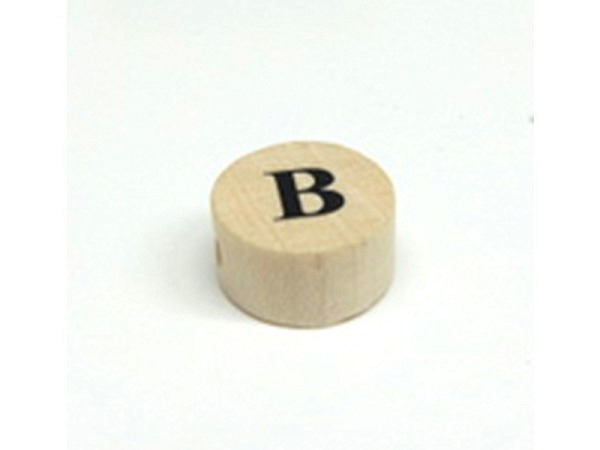 Buchstabenperlen Ruff, Holzrondell Buchstabe