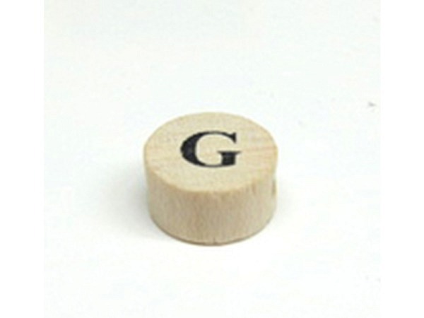 Buchstabenperlen Ruff, Holzrondell Buchstabe