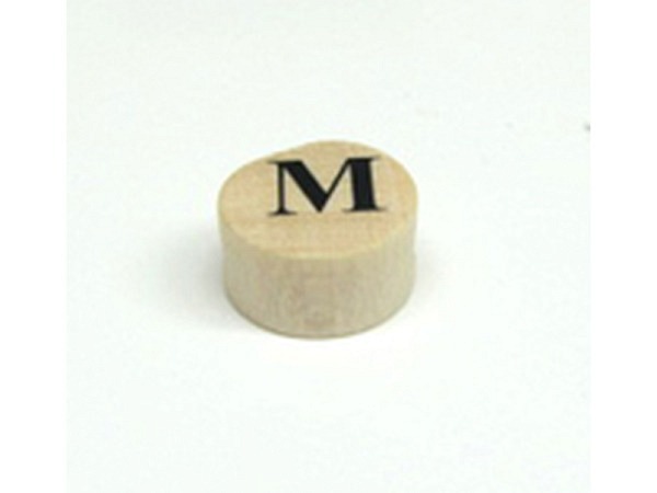 Buchstabenperlen Ruff, Holzrondell Buchstabe