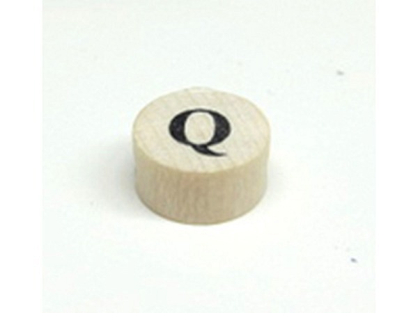 Buchstabenperlen Ruff, Holzrondell Buchstabe