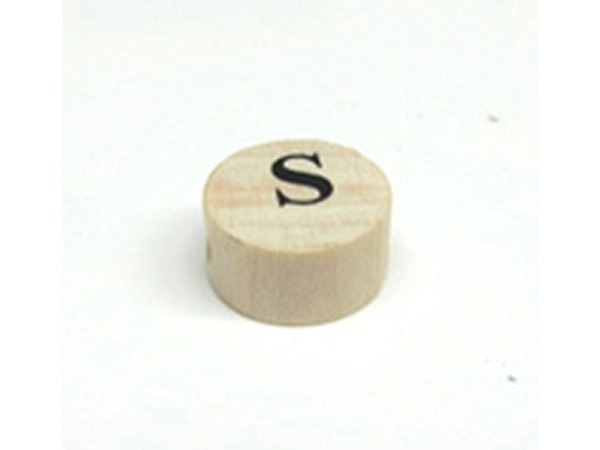 Buchstabenperlen Ruff, Holzrondell Buchstabe