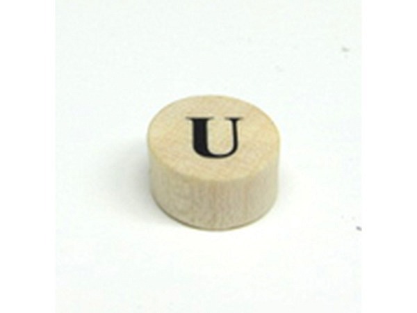 Buchstabenperlen Ruff, Holzrondell Buchstabe