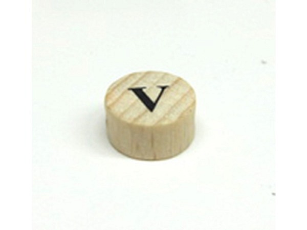 Buchstabenperlen Ruff, Holzrondell Buchstabe