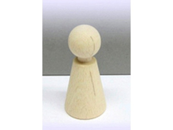 Holzfigur Ruff Frau Kegelfigur