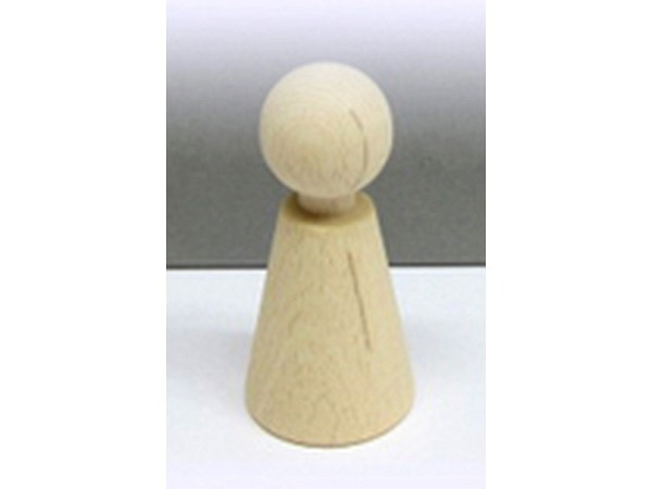 Holzfigur Ruff Frau Kegelfigur