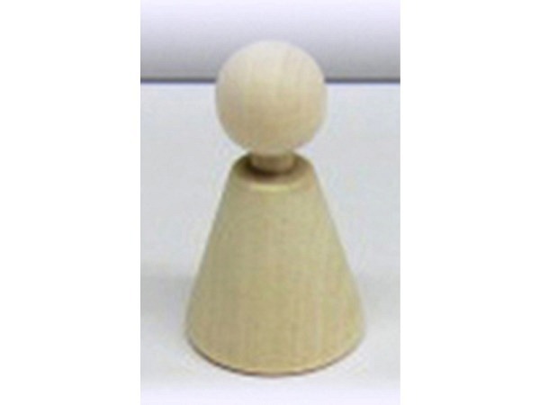 Holzfigur Ruff Frau Kegelfigur