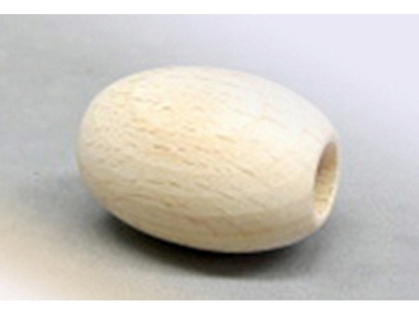 Holzperlen Ruff Perle natur