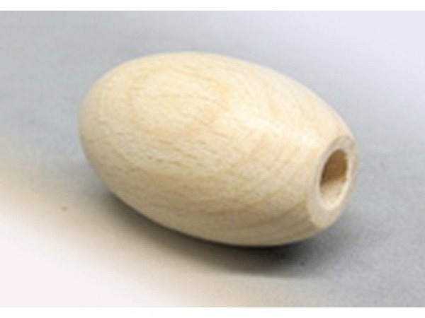 Holzperlen Ruff Perle natur
