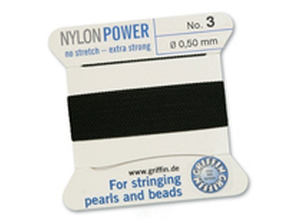 Aufreihseide Griffin Aufreih-Nylon 2m