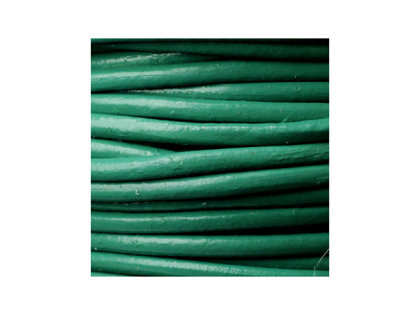 Lederband Pracht Lederband rund 2mm dunkelgrün