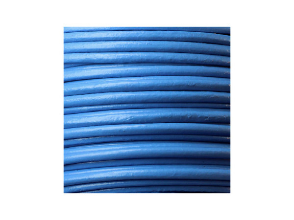 Lederband Pracht Lederband rund 2mm blau
